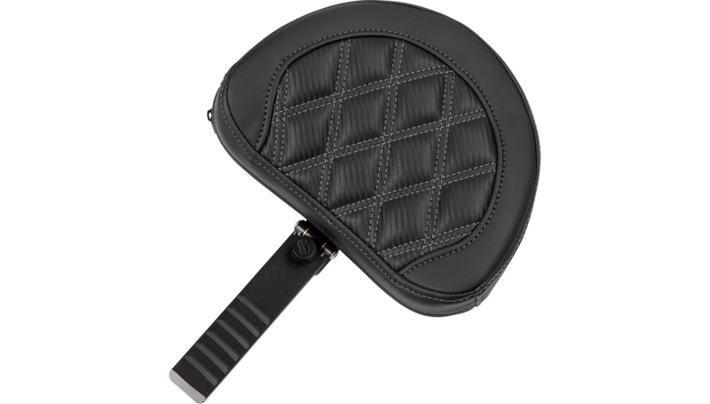 SADDLEMEN Roadsofa Extended Reach Seat - without Backrest - Lattice Stitch - Gray Stitch - FLTR/FLHX '23-'25 - 823-07-207B2