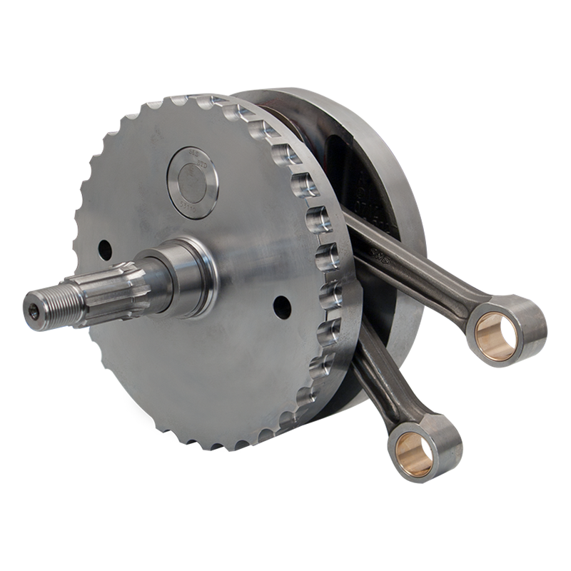 S&S CYCLE 4" Stroke Flywheel Assembly W/Sprocket Shaft Bearing Race For '03-'06 Non-Balanced HD® Big Twins (Except 2006 Dyna Models) - 320-0402