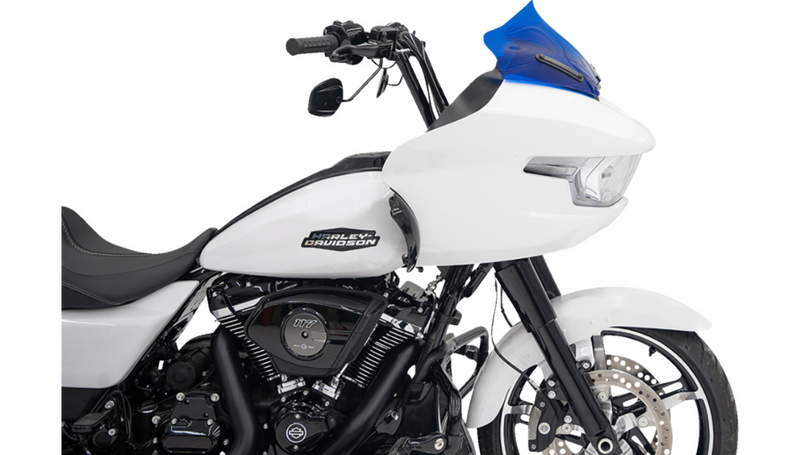 KLOCK WERKS Kolor Flare Windshield - 10" - Blue - FLTR 2024+ - KWW-01-0719