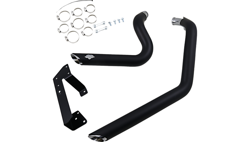 VANCE & HINES Shortshots Staggered Exhaust System - '04-'13 Sportster XL - Black 47219 - PartsOutlet.com.au