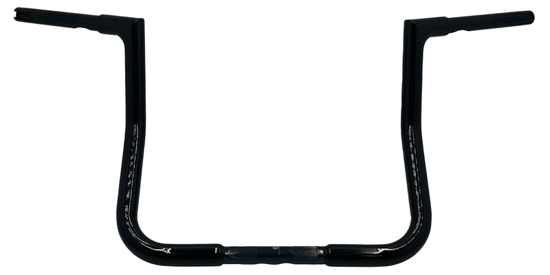 FAT BAGGERS INC. 1-1/4" EZ Install Flat Top Handlebar - Reduced Reach - 13" - Black - FLH '08-'25 - 705013-B