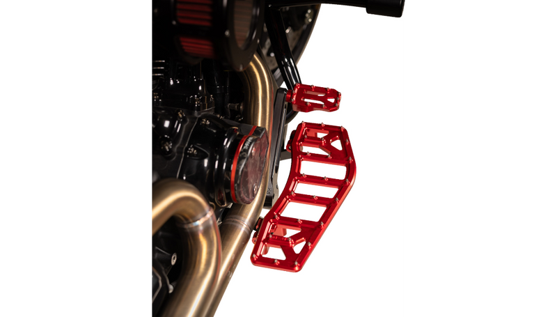 THRASHIN SUPPLY Aggressor Floorboards - Red - FL '07-'25 - TSC-2219-2