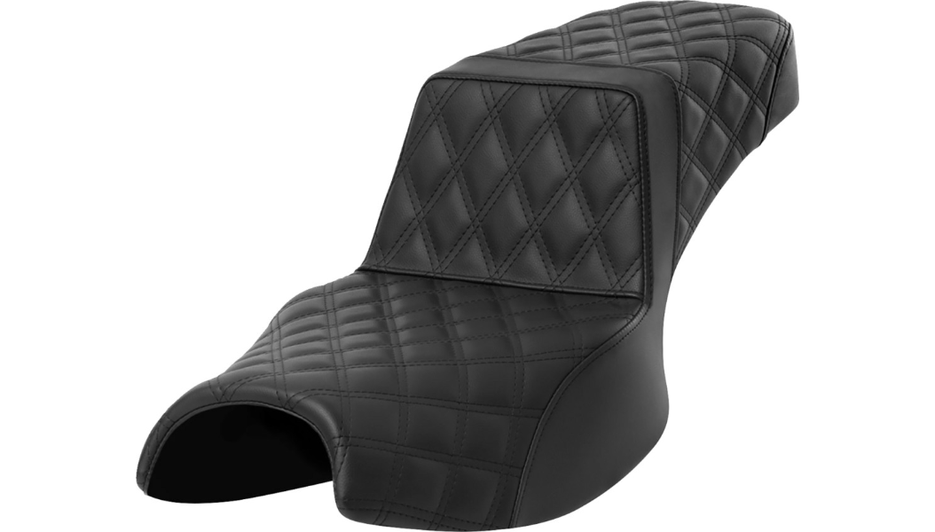 SADDLEMEN Step-Up Seat - Full Lattice Stitch - Extended Reach - Challenger '20-'24 I20-06E-175 - PartsOutlet.com.au