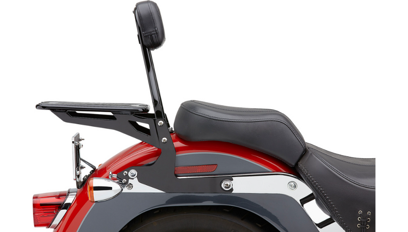 COBRA Backrest Kit - 14" - Black - '00-'17 Softail - 602-2001B