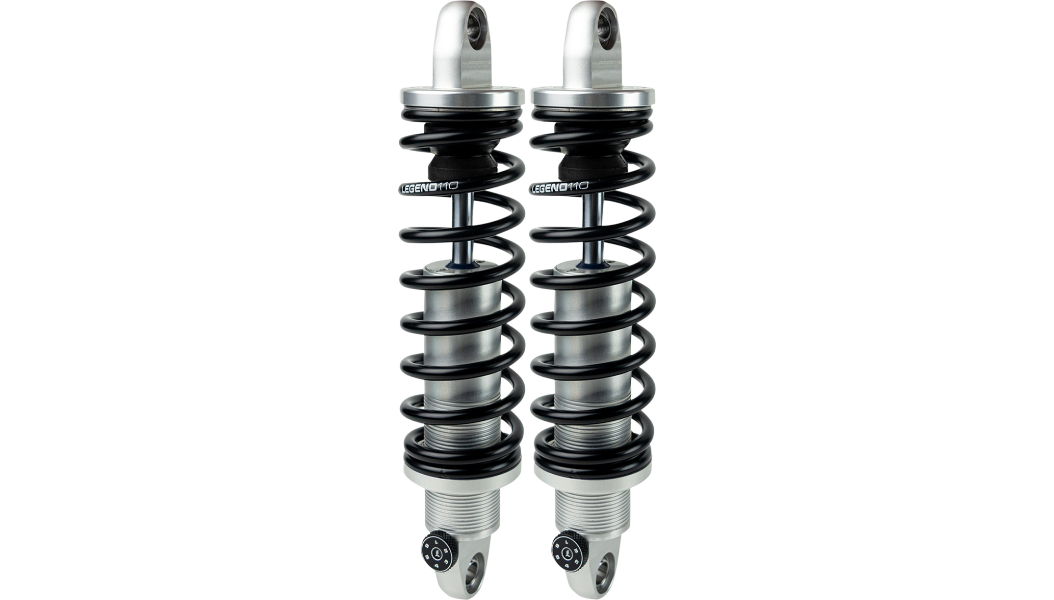 LEGEND SUSPENSION REVO-A Adjustable Dyna Coil Suspension - Clear Anodized - Standard - 12" - '91-'17 FXD - 1310-1605
