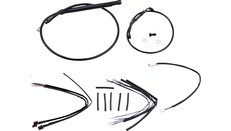 BURLY BRAND Control Kit - 12" Ape Hanger Handlebars - Softail '18-'24 - B30-1254