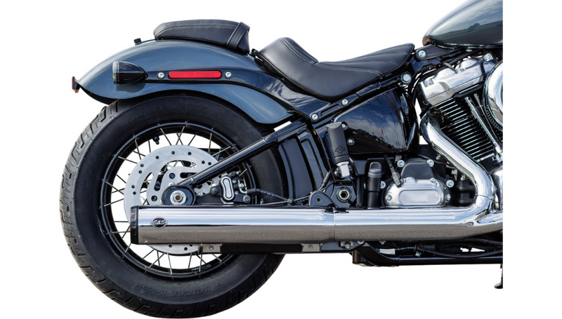 S&S CYCLE Grand National Slip-On Muffler - 50 State - 4" Chrome - M8 Softail 2025 - 550-1160