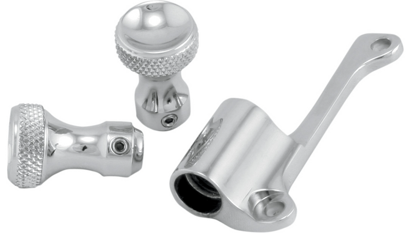 TODD'S CYCLE Enrichener Cable Relocation Bracket Kit with Knobs - Mikuni - Raw - TMK-2