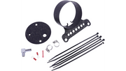 DRAG SPECIALTIES Single Gauge Bracket - Harley-Davidson 1995-2011 - Wrinkle Black T21-6927WB - PartsOutlet.com.au