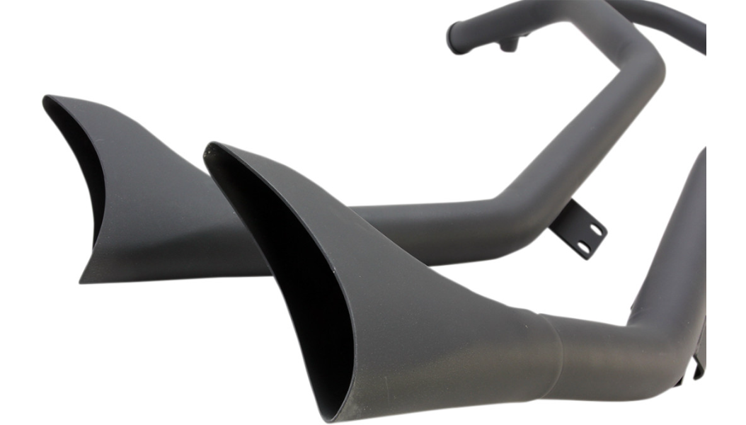 PAUGHCO Side by Side Upsweep Exhaust - Black - '04-'13 XL - 7193SBSB - PartsOutlet.com.au