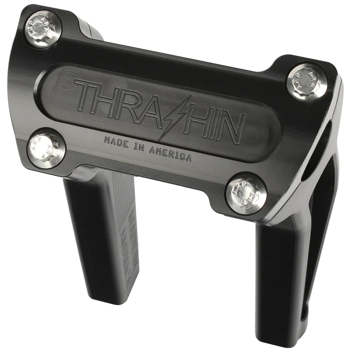 THRASHIN SUPPLY Risers - Pull Back - 6.5" - Black TSC-6525-1
