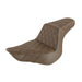 SADDLEMEN Step Up Seat - Lattice Stitched - Brown - 18+ Low Rider / Sport Glide - 818-29-175BR - PartsOutlet.com.au