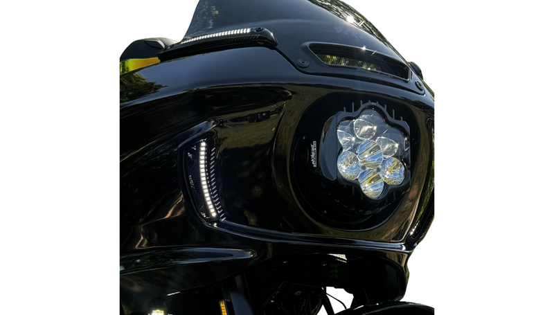 CUSTOM DYNAMICS Shark Demon 2 Headlight - Low Rider ST '22-'25 -  SD2-LRST-W