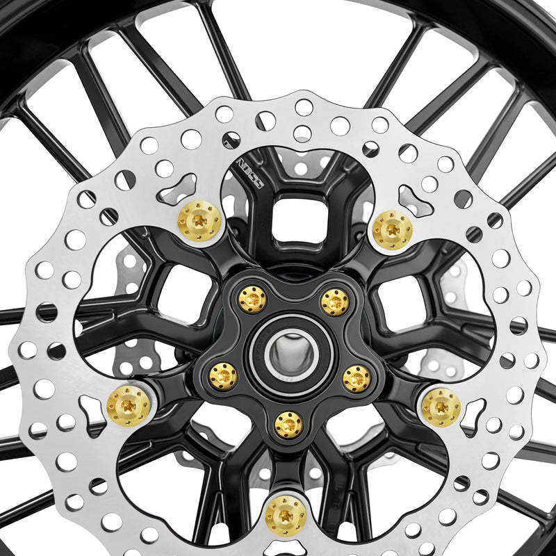 ARLEN NESS Bolt Kit - Holeshot/Front/Floating/Brake Rotor - Spoke Mount - Gold - 5 Pack - 300-908