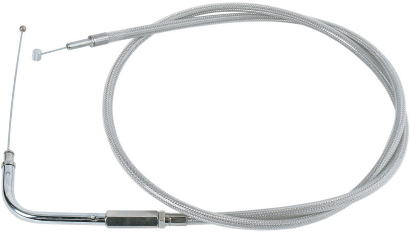 DRAG SPECIALTIES Throttle Cable - 37-9/10" - Braided - FL '96-'01 - 5331600B
