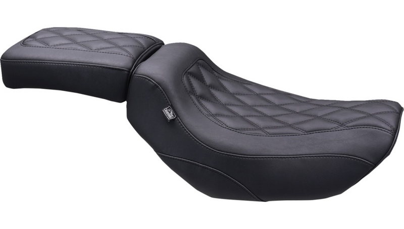 MUSTANG Tripper Passenger Seat - Double Diamond - Black Stitching - Nightster '22-'25 - 83101