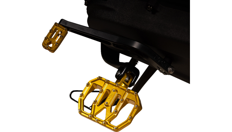 THRASHIN SUPPLY Mini Aggressor Floorboards - Gold - Rear - Harley-Davidson '72-'25 - TSC-2031-5-D
