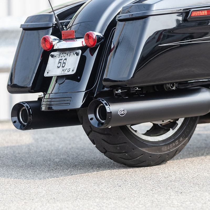 S&S CYCLE GNX SLIP-ON Muffler for 2017+ M8 TOURING MODELS — Black - 550-0990 - PartsOutlet.com.au