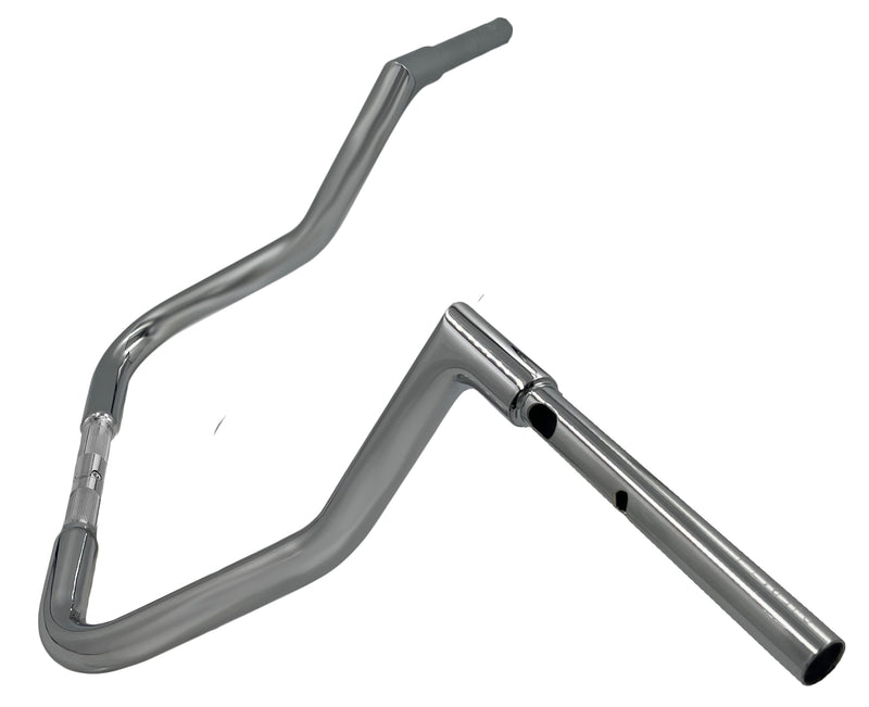 FAT BAGGERS INC. 1-1/4" EZ Install Flat Top Handlebar - Reduced Reach - 13" - Chrome - FLHX '23-'25 - 745013