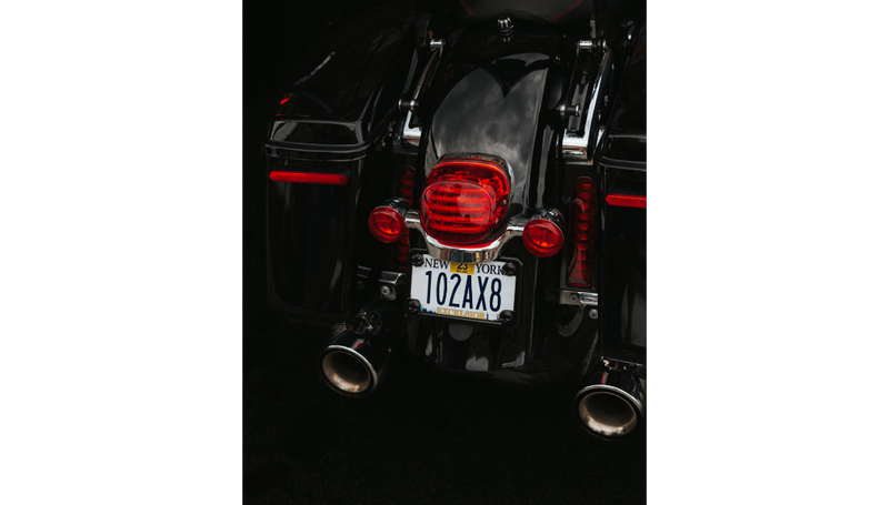 CUSTOM DYNAMICS Taillight - without License Plate Illumination Window - Red - Harley-Davidson '99-'24 - PB-TL-LP-R
