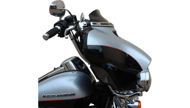 KLOCK WERKS Flare Windshield - 4" - Black - FLH '14-'25 - KWW-01-0404