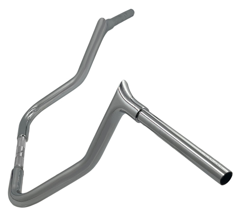 FAT BAGGERS INC. 1-1/4" EZ Install Pointed Top Handlebar - Reduced Reach - 13" - Chrome - FLH '08-'25 - 905013
