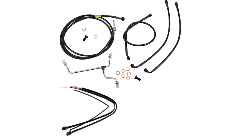 BURLY BRAND Control Kit - 13" Ape Hanger Handlebars - Harley-Davidson '17-'20 - B30-1236