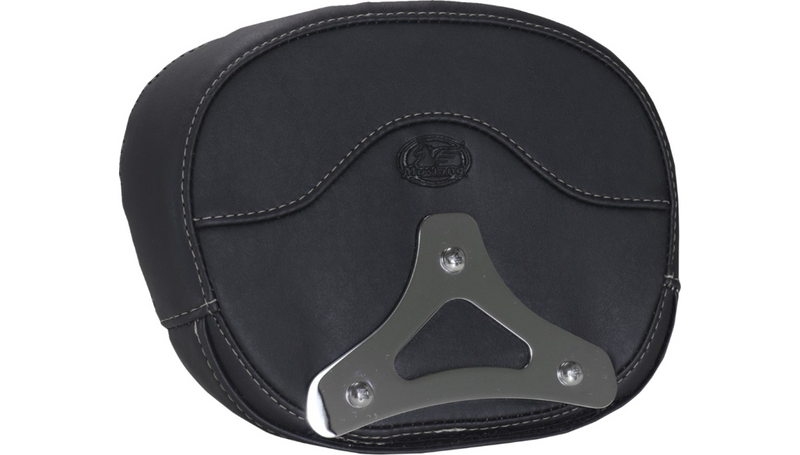MUSTANG Deluxe Sissy Bar Pad - Diamond - Gunmetal Stitch - FLT/FLH '23-'25 - 88450GM