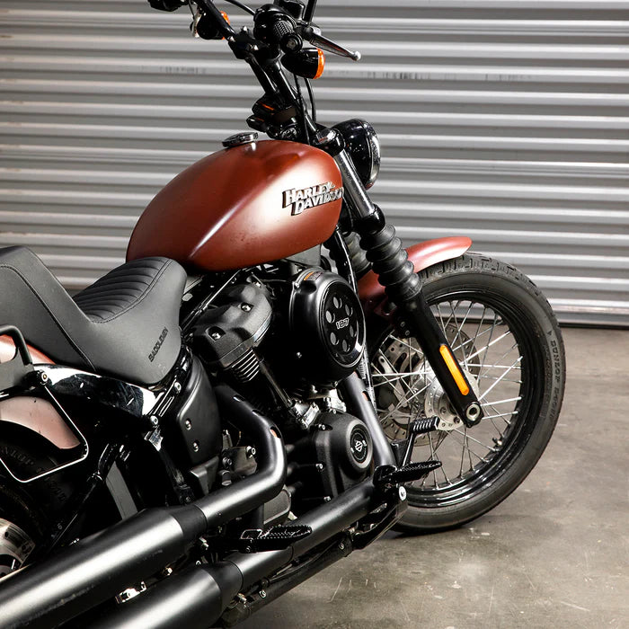 BILTWELL Mushman Step Footpegs - Black - Softail '18+ - 7002-201-03 - PartsOutlet.com.au