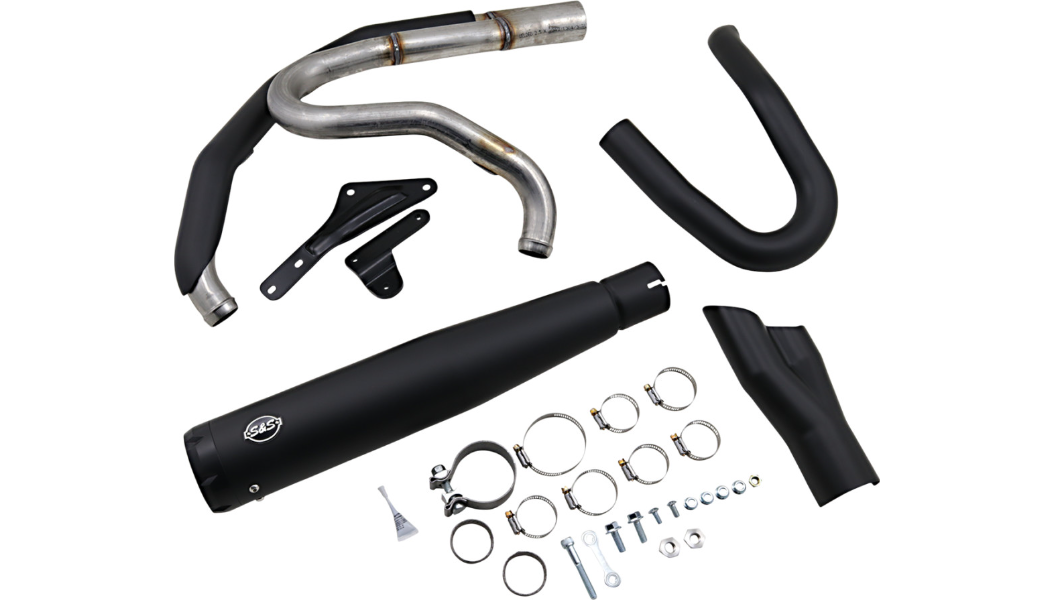 S&S CYCLE 2:1 Exhaust for M8 Softail - Black 550-0857 - PartsOutlet.com.au