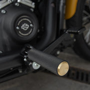ARLEN NESS KNURLED FOOTPEGS, BRASS - 18-SOFTAIL DRIVER - 07-944 - PartsOutlet.com.au