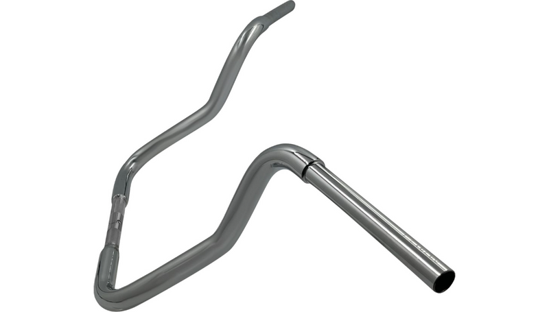 FAT BAGGERS INC. 1-1/4" EZ Install Round Top Handlebar - Reduced Reach - 13" - Chrome - FLH '08-'25 - 903013