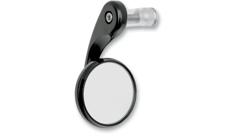 TODD'S CYCLE Mirror - Shooter - Side View - Round - Black - Left - BSML-2
