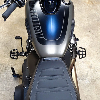 JOKER MACHINE Mini Floorboards - Black - '18+ Softail 08-644-6B - PartsOutlet.com.au