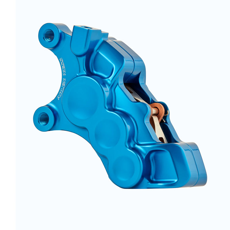 ARLEN NESS 6-PISTON DIFFERENTIAL BORE BRAKE CALIPERS, 11.8" BLUE - LEFT - Harley-Davidson '06-'22 - 02-224
