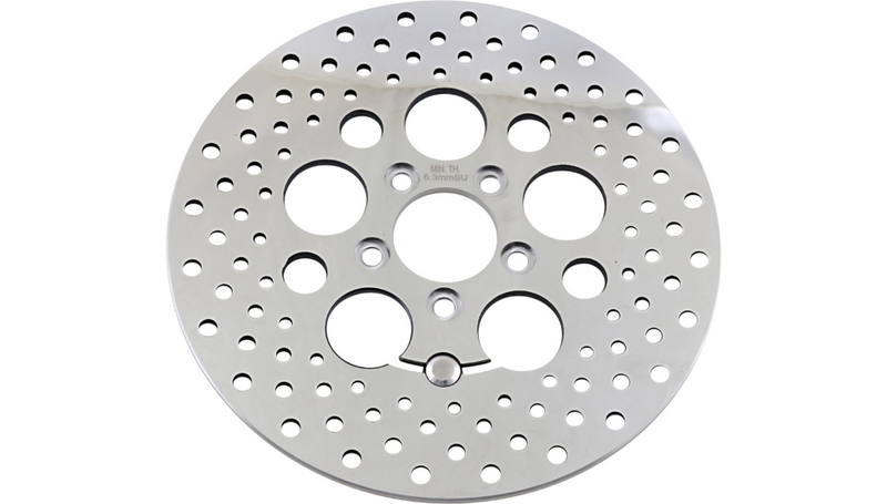 DRAG SPECIALTIES Drilled Brake Rotor - Rear - 11.8" - FL Touring '08-'25 - B06-0189ASP