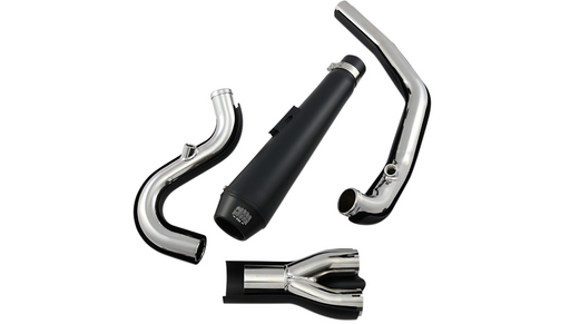 COBRA El Diablo Exhaust - Black - '07-'11 Softail 6484B - PartsOutlet.com.au