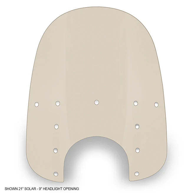 MEMPHIS SHADES Fats Windshield - 21" - 9" Headlight Cutout - Solar - MEP3819