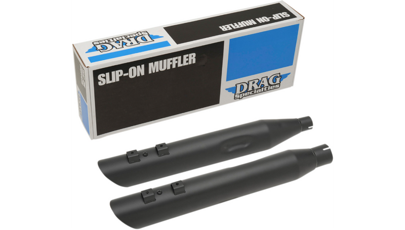 DRAG SPECIALTIES 3.5" Mufflers for '17- '22 FL - Black - H00964