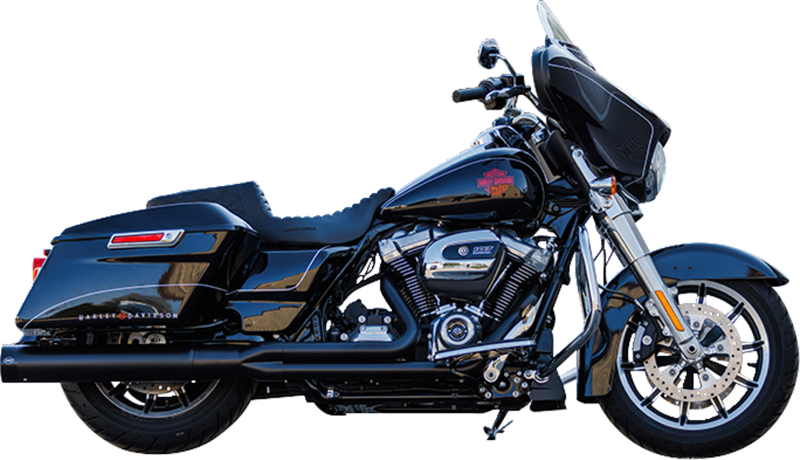 S&S CYCLE 2-into-1 Sidewinder Exhaust System - 50-State - Black - M8 Touring 550-0759