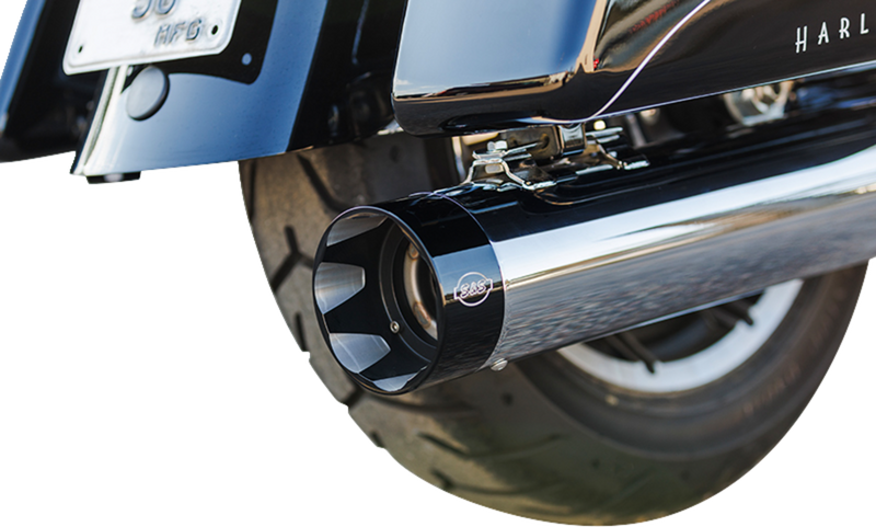 S&S CYCLE 2-into-1 Sidewinder Exhaust System - 50-State - Chrome - M8 Touring 550-0758