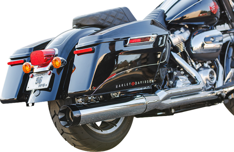 S&S CYCLE 2-into-1 Sidewinder Exhaust System - 50-State - Chrome - M8 Touring 550-0758