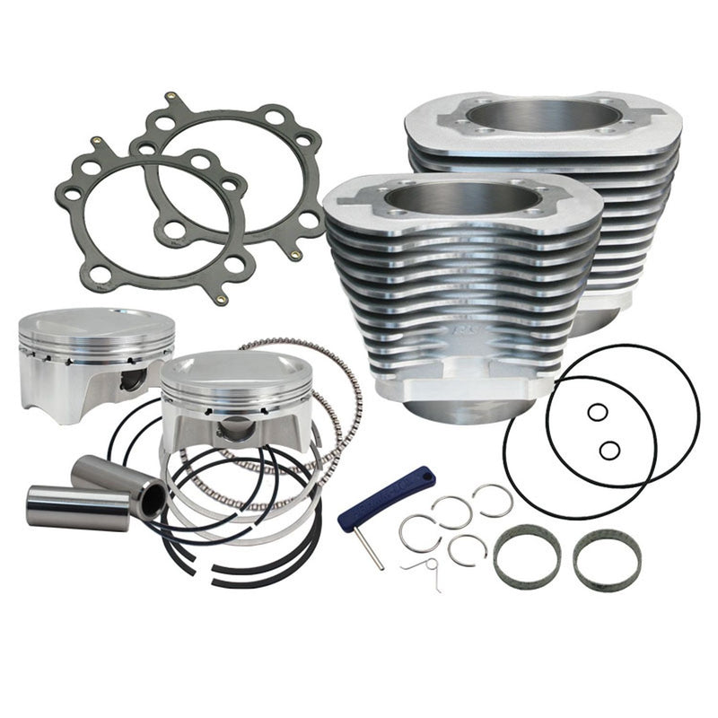 S&S CYCLE 100" Sidewinder Big Bore Kit for '99-'06 HD® Big Twin Models - Silver - 910-0642
