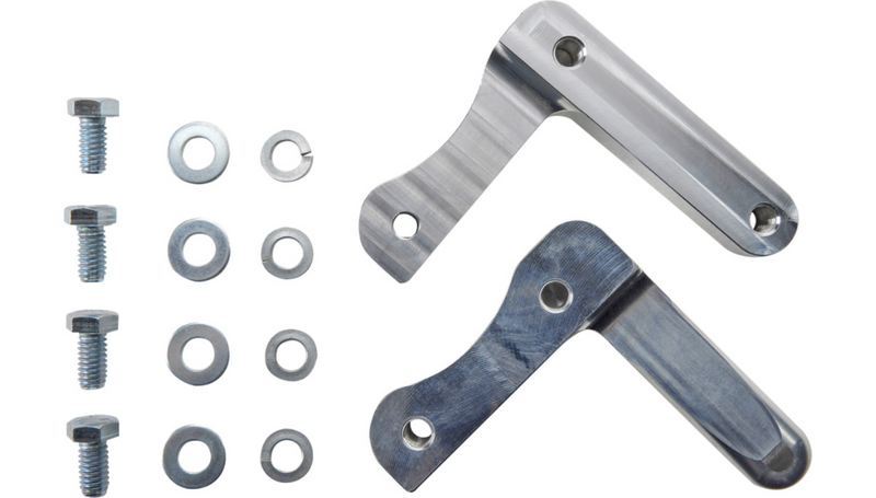 KLOCK WERKS Top Hat Fender Kit - w/ Satin Blocks - Steel - 19" - Softail '18-'23 - KWF-02-0495