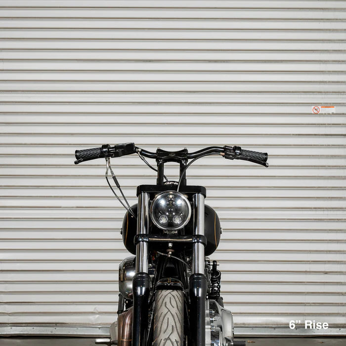 BILTWELL Risers - Murdock - 6" - Chrome 6403-105-06