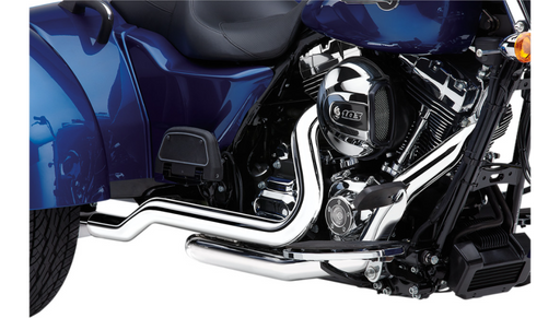 COBRA Powerport Dual Headpipes - '10-'16 FL Chrome 6254 - PartsOutlet.com.au