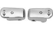 DRAG SPECIALTIES Turn Signal Switch Extension Caps - '96+ - Chrome 77448C - PartsOutlet.com.au