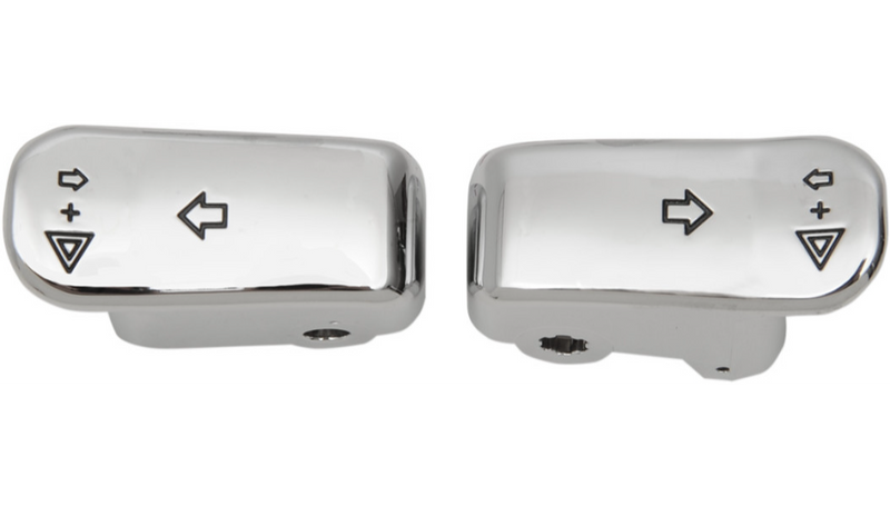 DRAG SPECIALTIES Turn Signal Switch Extension Caps - '96+ - Chrome 77448C - PartsOutlet.com.au