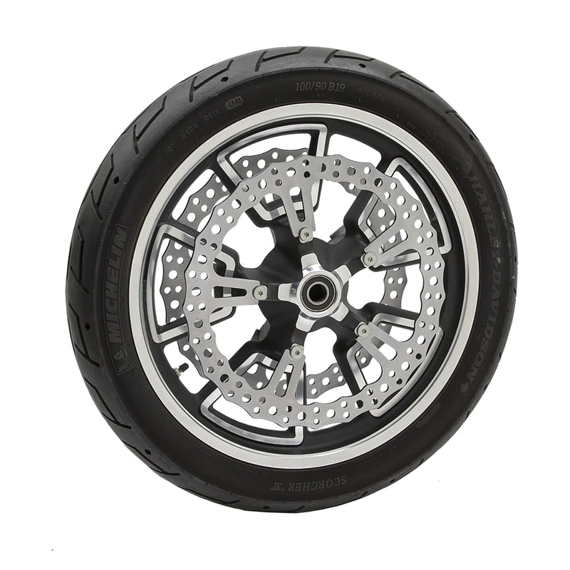 ARLEN NESS 15" JAGGED BIG BRAKE ROTORS, SPOKE MOUNT '06-'17 Dyna - LEFT - 02-991