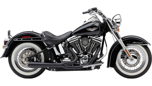 COBRA El Diablo Exhaust - Black - '12-'17 Softail 6483B - PartsOutlet.com.au